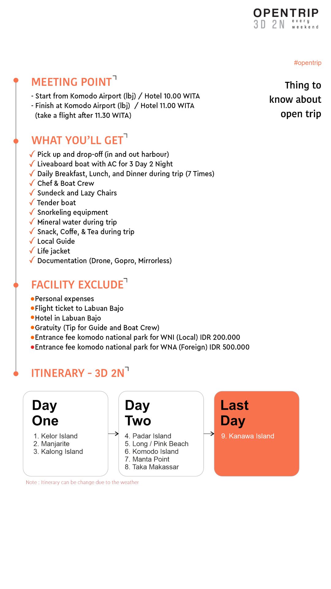 itinerary